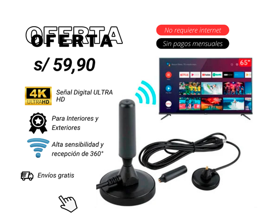 ANTENA DIGITAL UHD